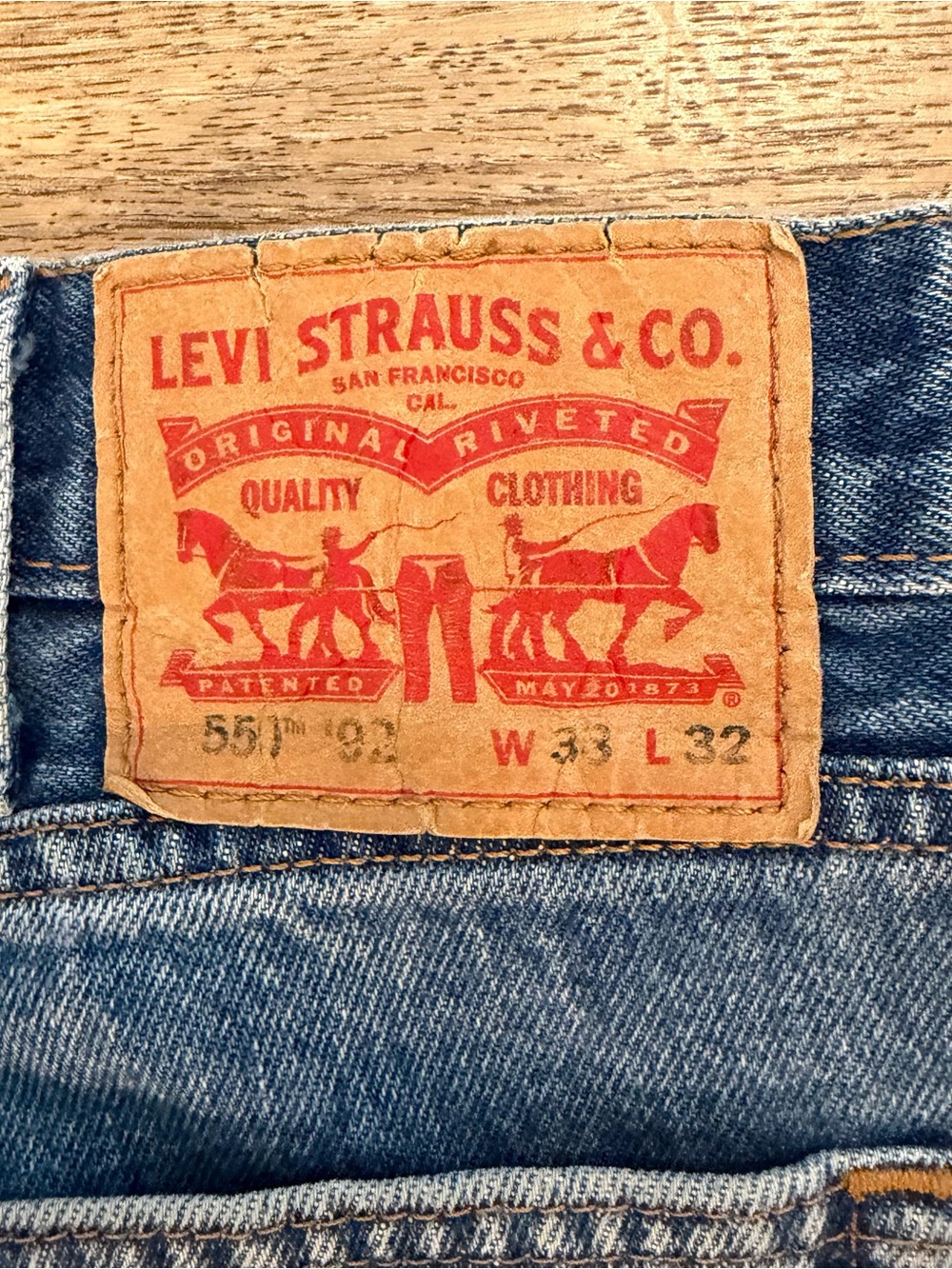 Levi's Relaxed Fit Light Blue Men's Jeans 38 - Picture 5 of 5
